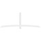 Ekena Millwork Bellingham Architectural Grade PVC Gable Bracket, 108"W x 40 1/2"H x 2"D x 4"F, 9/12 Pitch GBP108X41X0204BEL00 - alternate 4